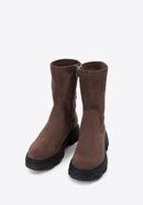 Women's lug sole boots, dark brown, 97-DP-801-4-35, Photo 2
