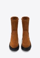 Women's lug sole boots, brown, 97-DP-801-Z-40, Photo 3