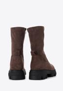 Women's lug sole boots, dark brown, 97-DP-801-5-40, Photo 4