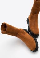 Women's lug sole boots, brown, 97-DP-801-4-38, Photo 7