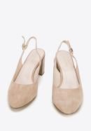 Sling back court shoes, beige, 94-D-956-1-35, Photo 2