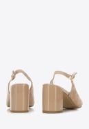 Sling back court shoes, beige, 94-D-956-P-40, Photo 5