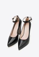 Women's leather court shoes, black, 98-D-951-1-36, Photo 2
