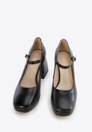 Chunky high heeled Mary - Jane shoes, black, 96-D-506-5-39, Photo 3