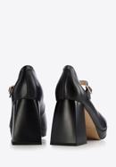 Chunky high heeled Mary - Jane shoes, black, 96-D-506-5-38, Photo 5