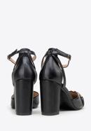 Women's block heel court shoes, black, 98-DP-208-1-36, Photo 4