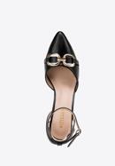 Women's block heel court shoes, black, 98-DP-208-1-40, Photo 5