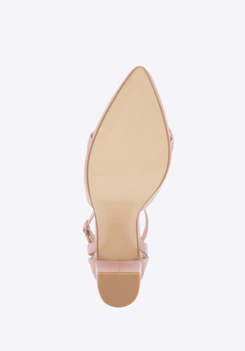 Women's block heel court shoes, light pink, 98-DP-208-1-37, Photo 6
