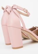 Women's block heel court shoes, light pink, 98-DP-208-P-35, Photo 8