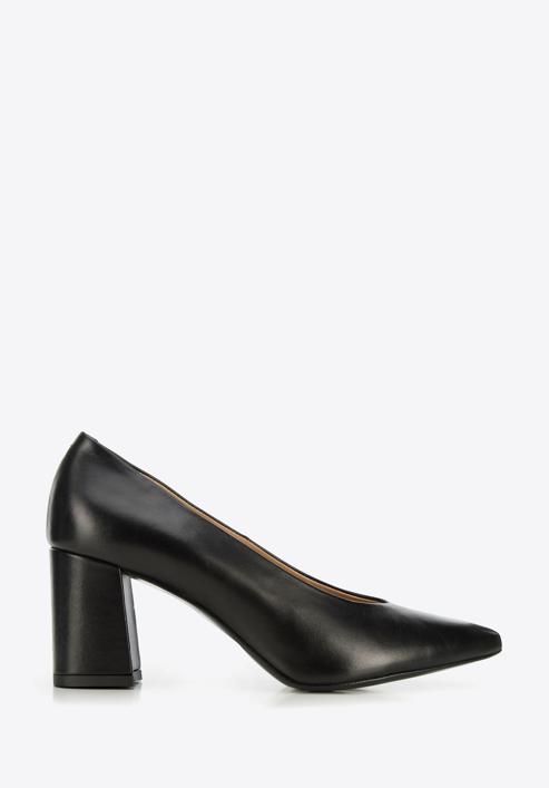 Leather court shoes, black, 94-D-802-9-35, Photo 1
