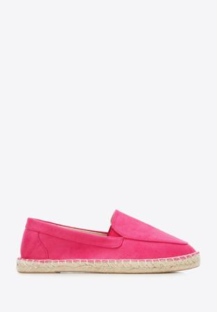 Damskie espadryle z ekozamszu, różowy, 96-DP-800-P-36, Zdjęcie 1