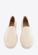 Women's suedette espadrilles, cream, 96-DP-800-P-38, Photo 2