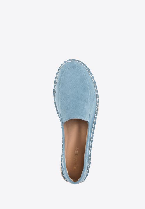 Damskie espadryle z ekozamszu, niebieski, 96-DP-800-N-38, Zdjęcie 4