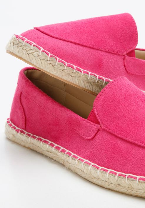 Damskie espadryle z ekozamszu, różowy, 96-DP-800-1-38, Zdjęcie 7