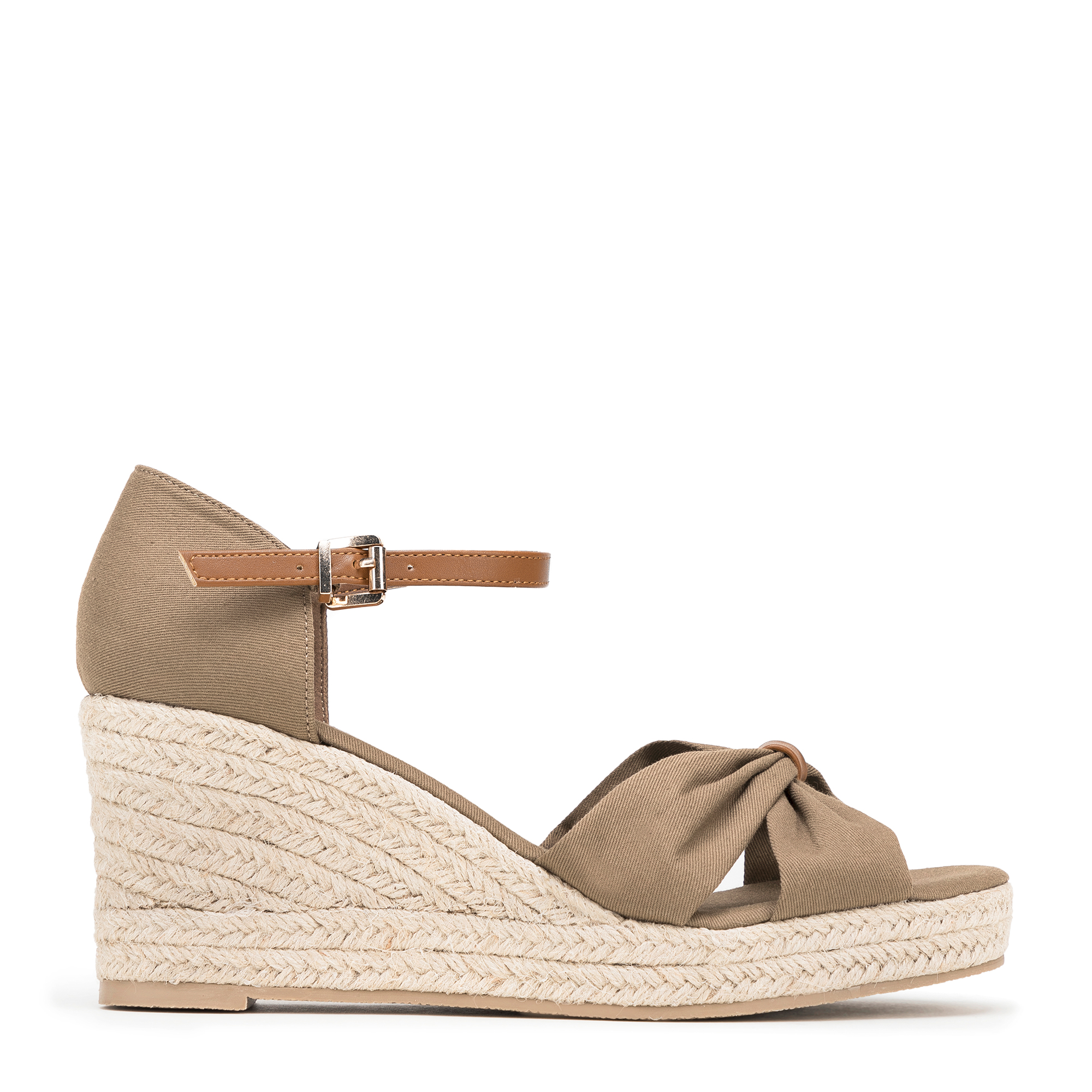 Dámske espadrilky s mašľou 100-P-812-4