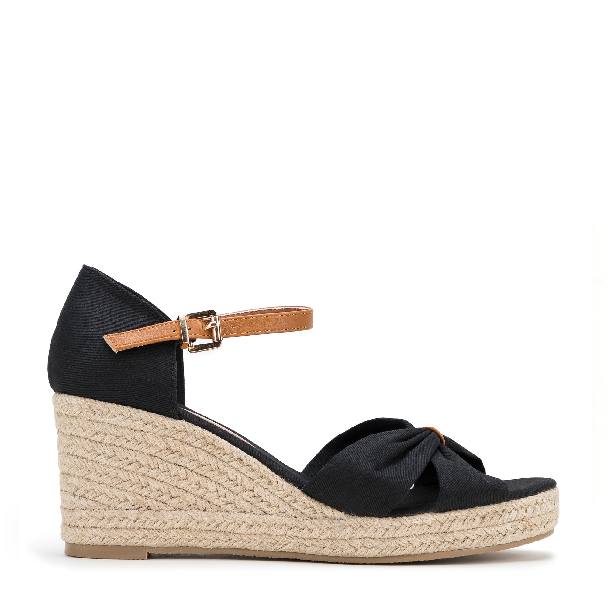 Dámske espadrilky s mašľou vpredu 98-DP-500-1