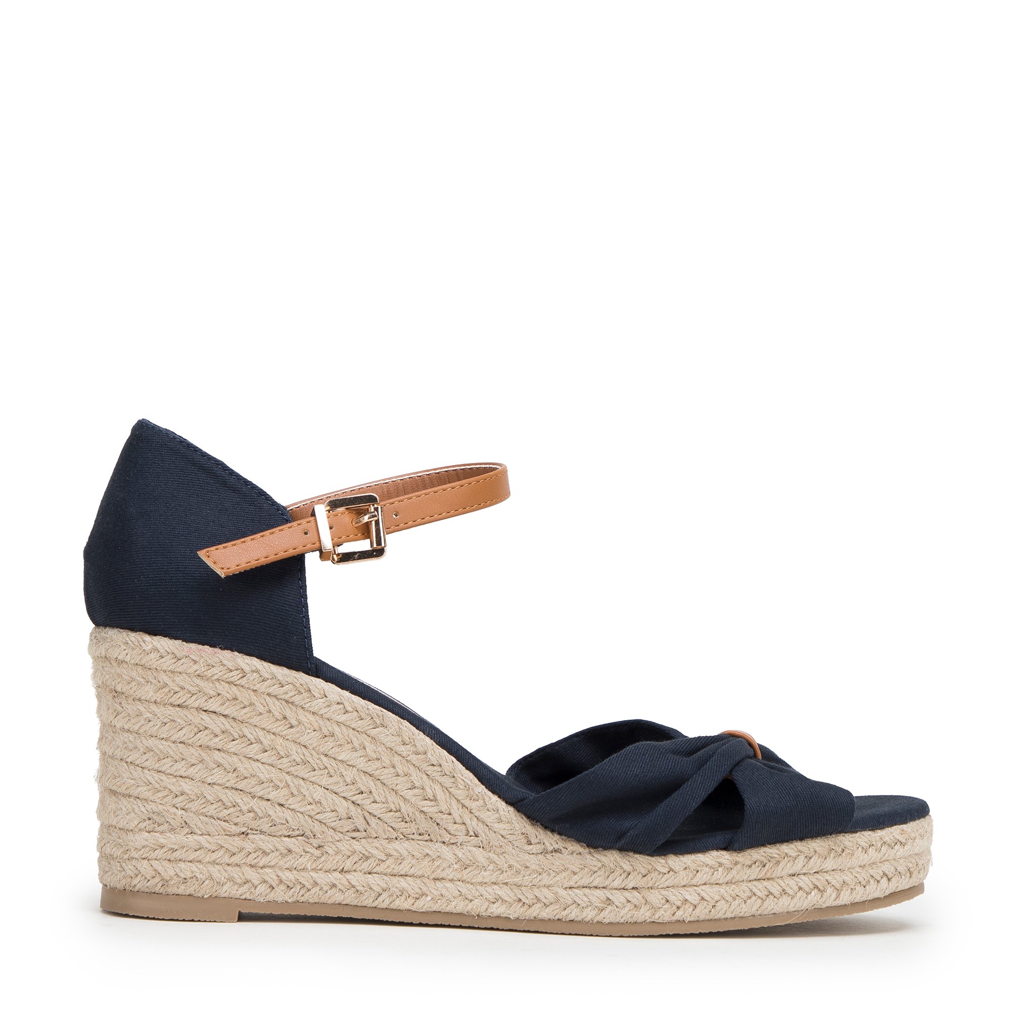 Dámske espadrilky s mašľou vpredu 98-DP-500-N