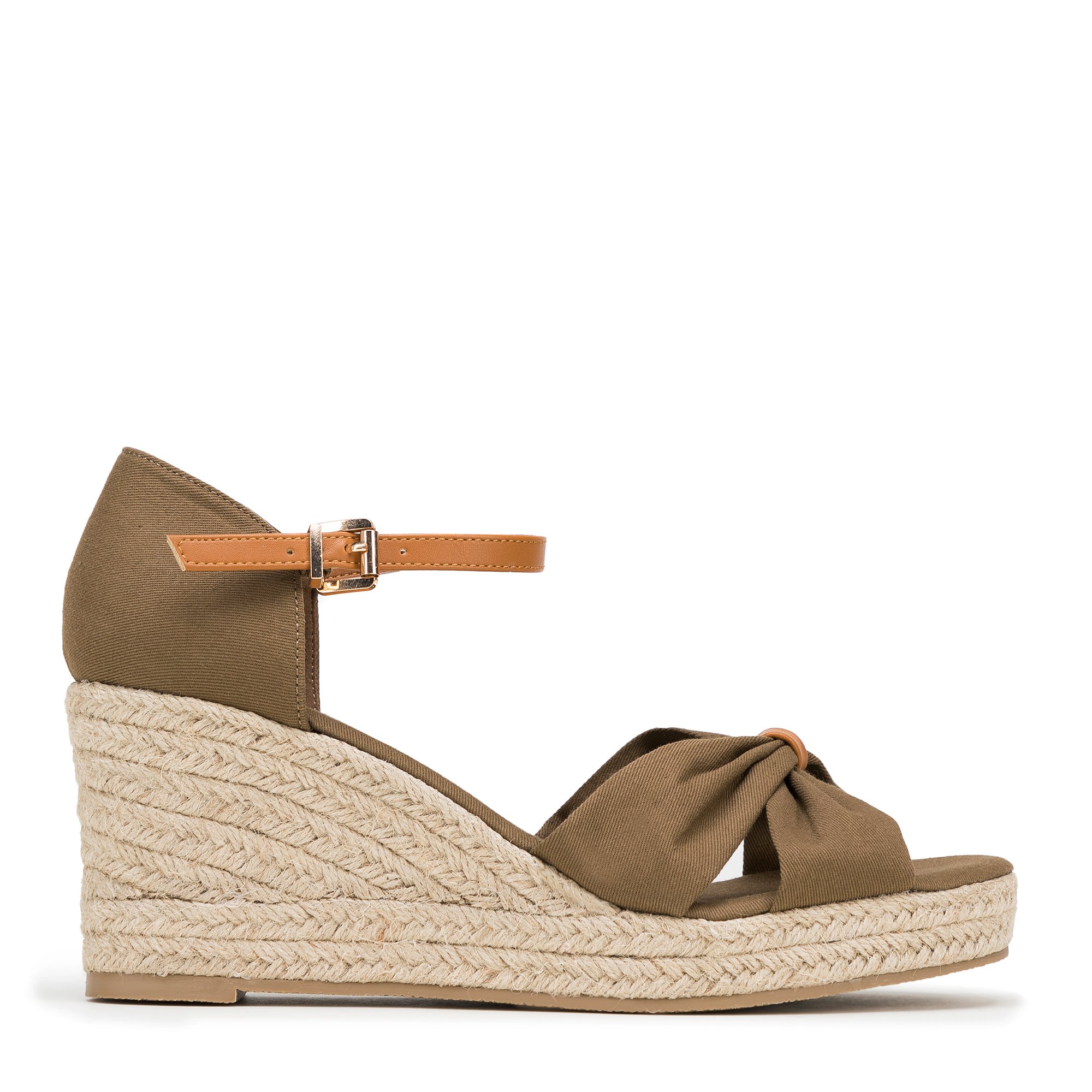 Dámske espadrilky s mašľou vpredu 98-DP-500-Z