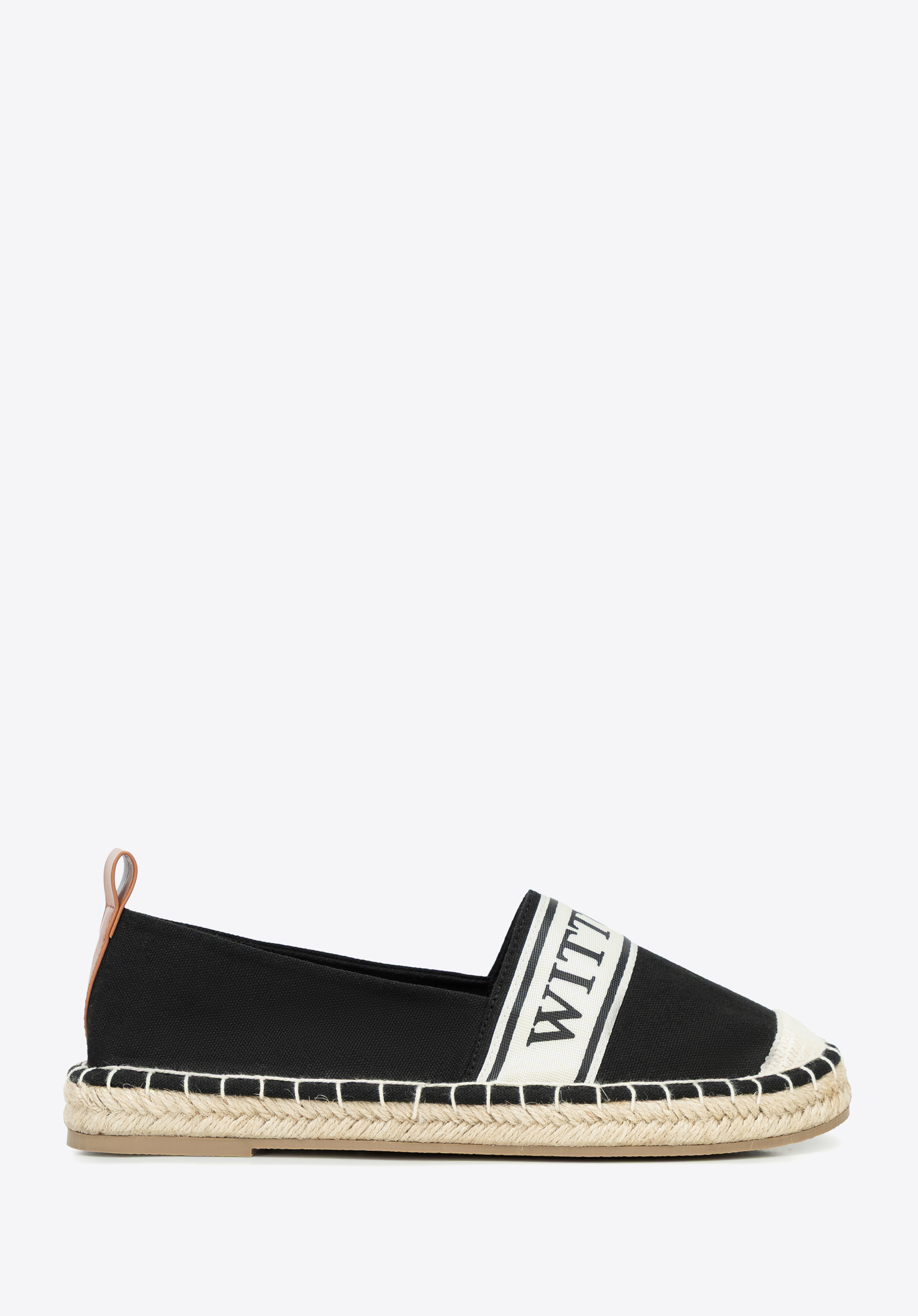 Damskie espadryle z lamówką z logo WITTCHEN, -, 100-P-811-1-38, Zdjęcie 1