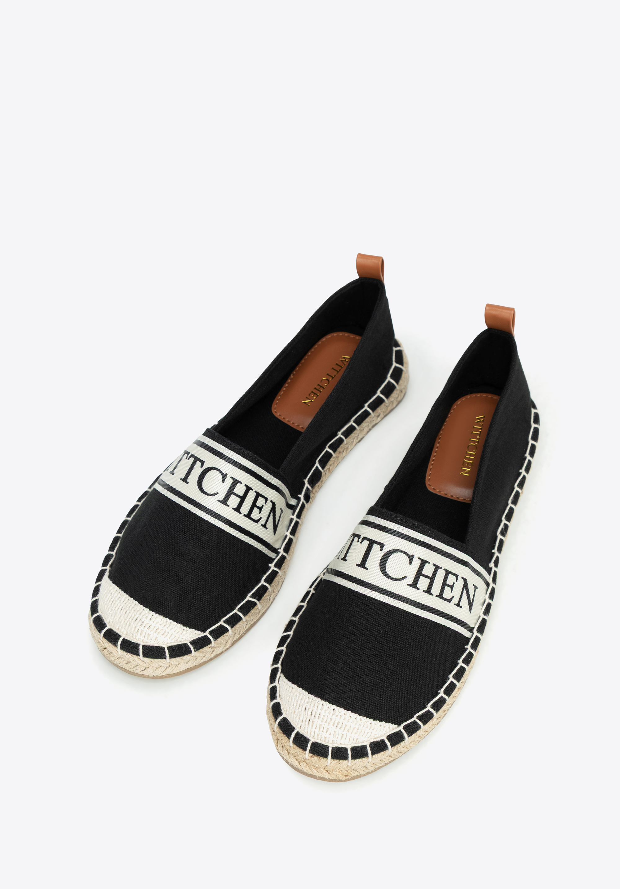 Damskie espadryle z lamówką z logo WITTCHEN, -, 100-P-811-1-38, Zdjęcie 1