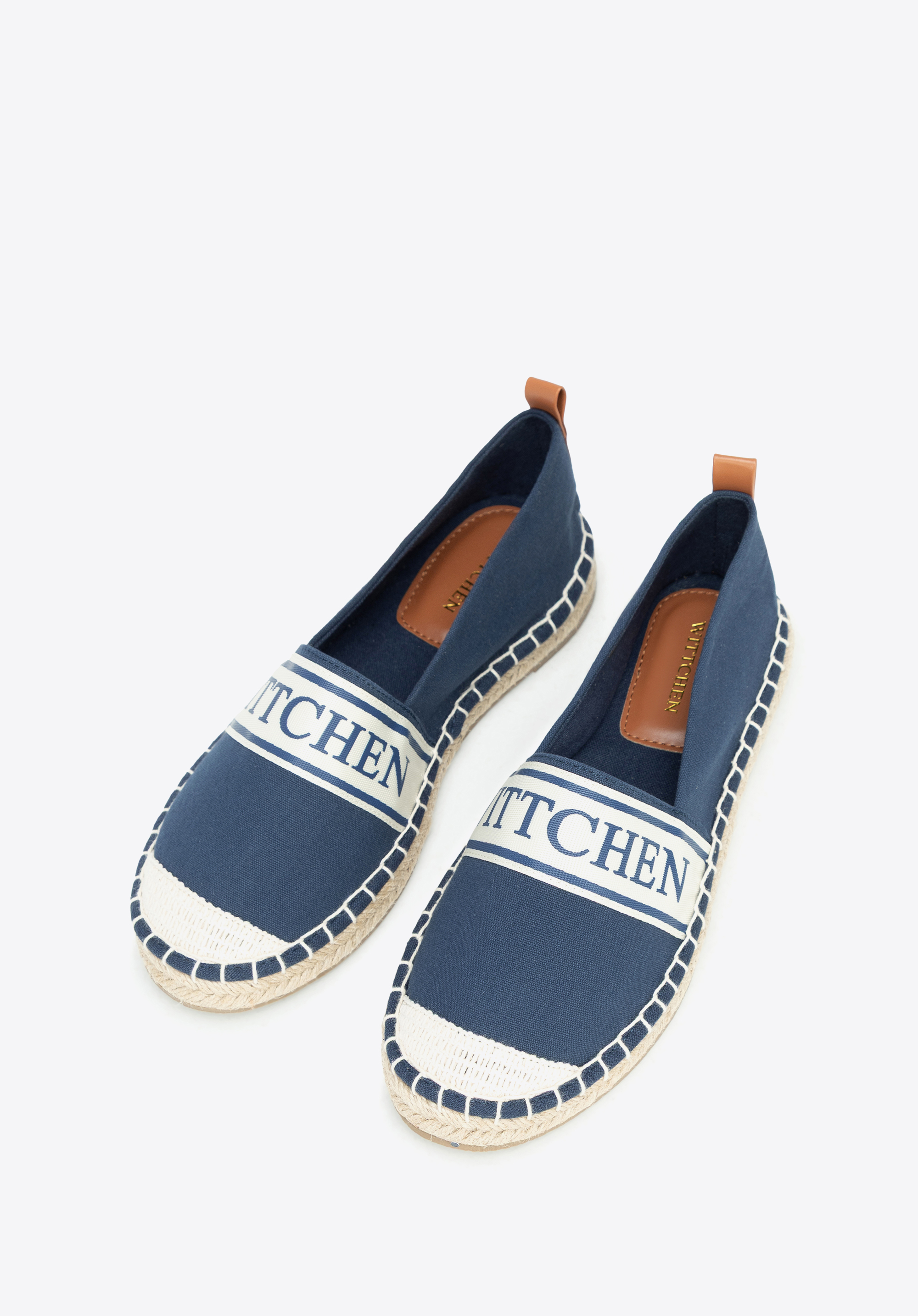 Damskie espadryle z lamówką z logo WITTCHEN, -, 100-P-811-N-39, Zdjęcie 1