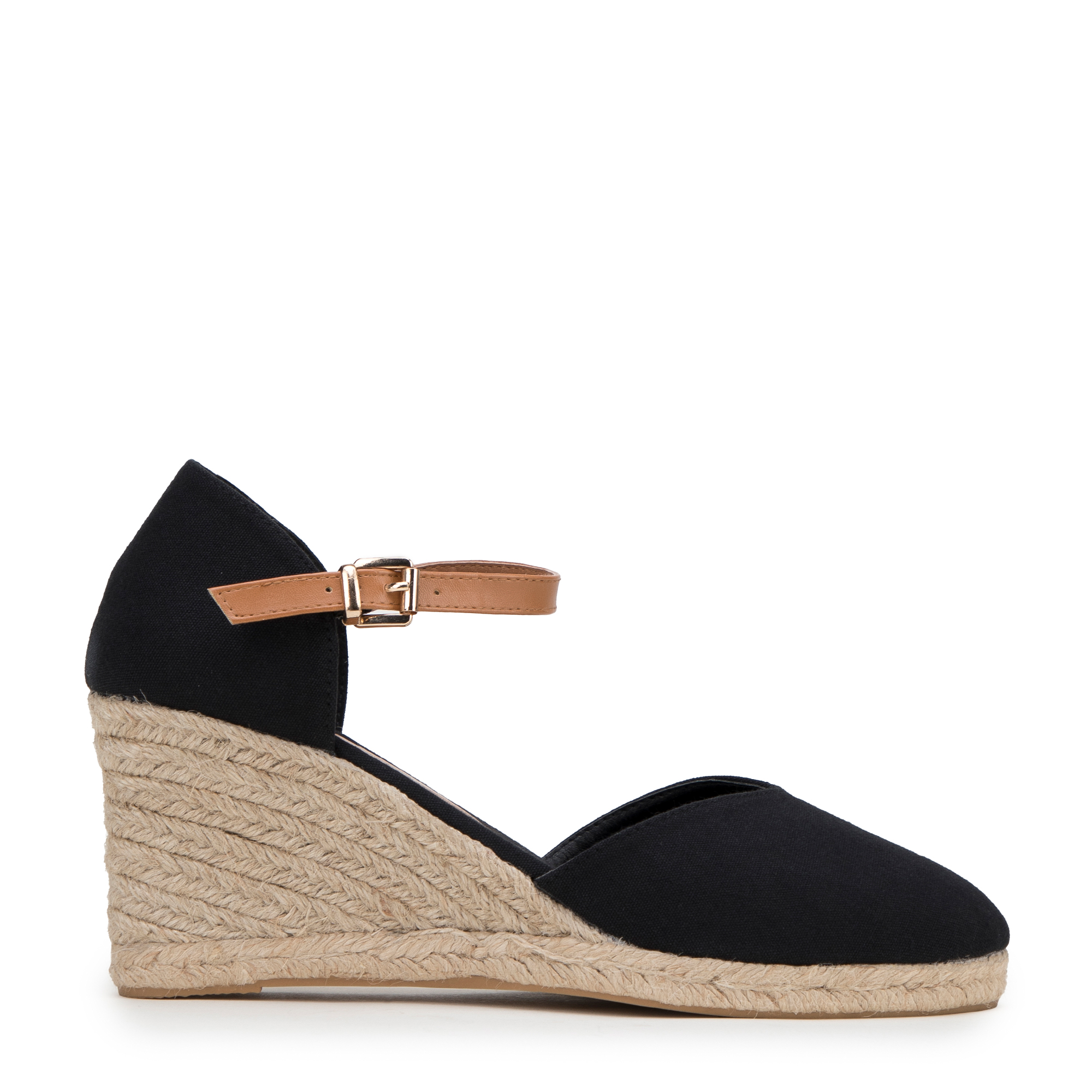 Dámske espadrilky čierne 100-P-814-1