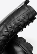 Leather platform combat boots, black, 97-D-526-1L-38, Photo 8