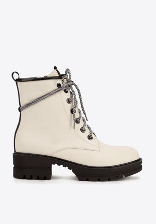 Women's combat boots, white, 93-D-509-0-41, Photo 1