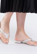 Women's sandals, silver, 88-D-755-1-37, Photo 3