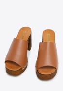 Leather mule clogs, brown, 96-D-251-5-40, Photo 2