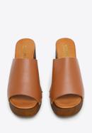 Leather mule clogs, brown, 96-D-251-5-37, Photo 3