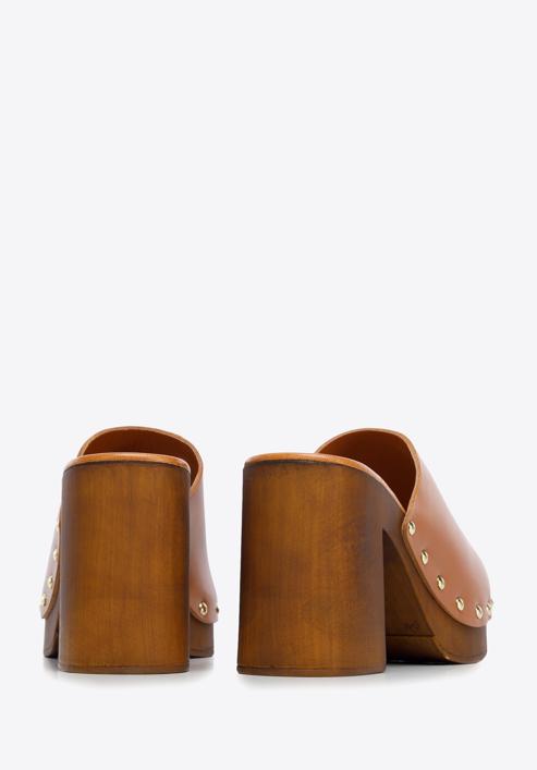 Leather mule clogs, brown, 96-D-251-1-38, Photo 5