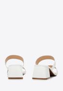 Leather slip on sandals, off white, 94-D-751-5-35, Photo 5