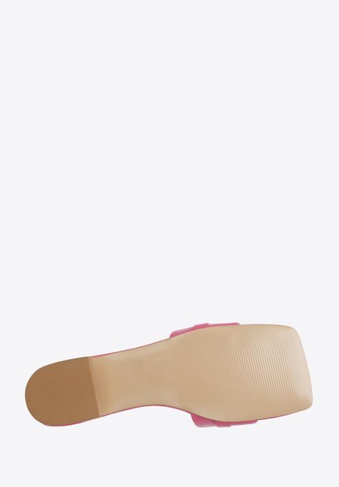Leather buckle detail sandals, pink, 96-D-511-P-36, Photo 6