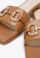 Leather buckle detail sandals, brown, 96-D-511-0-35, Photo 8