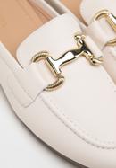 Leather mules with buckle detail, cream, 98-D-954-9-35, Photo 7