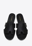 Women's sandals with geometric  cut-out, black, 98-DP-803-0-39, Photo 3