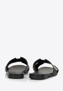 Women's sandals with geometric  cut-out, black, 98-DP-803-P-41, Photo 4