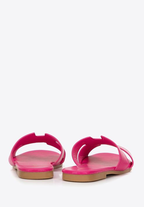 Women's sandals with geometric  cut-out, pink, 98-DP-803-0-40, Photo 4
