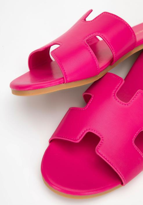 Women's sandals with geometric  cut-out, pink, 98-DP-803-0-39, Photo 7