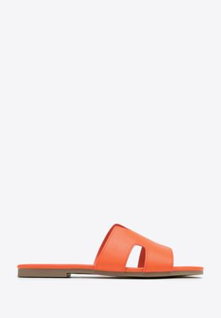 Women's sandals with "H" cut-out, orange, 98-DP-501-6-39, Photo 1