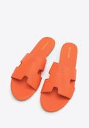Women's sandals with "H" cut-out, orange, 98-DP-501-S-37, Photo 2