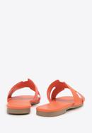 Women's sandals with "H" cut-out, orange, 98-DP-501-S-37, Photo 4