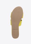 Women's sandals with "H" cut-out, lime, 98-DP-501-Y-37, Photo 6