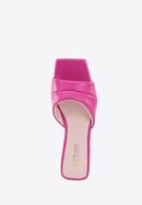 Women's soft leather slip on sandals, pink, 96-D-301-P-39, Photo 4