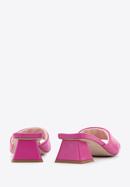 Women's soft leather slip on sandals, pink, 96-D-301-P-38, Photo 5