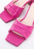 Women's soft leather slip on sandals, pink, 96-D-301-P-38, Photo 7