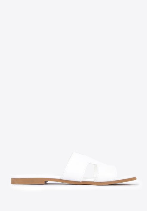Women's sandals with "H" cut-out, white, 96-DP-804-5-36, Photo 1