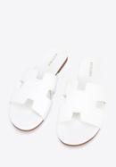 Women's sandals with "H" cut-out, white, 96-DP-804-5-36, Photo 3