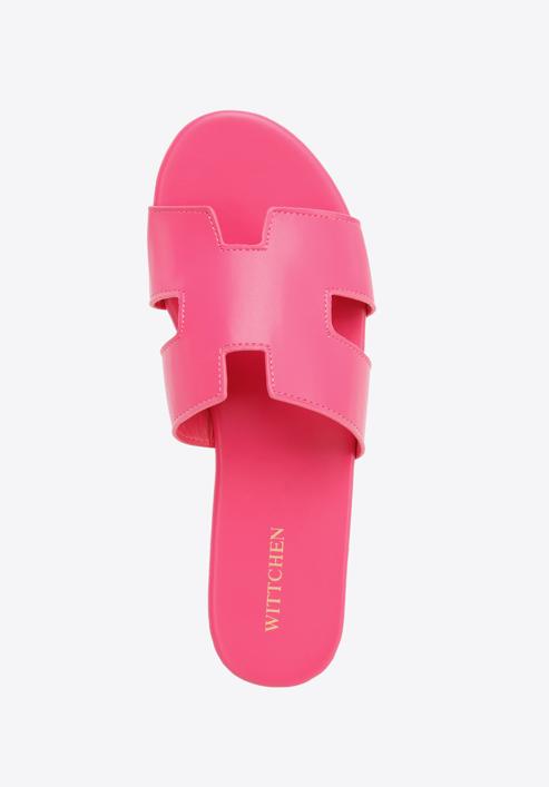 Women's sandals with "H" cut-out, pink, 96-DP-804-5-37, Photo 4